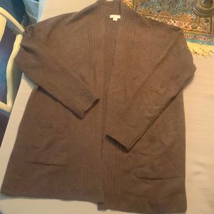 Medium brown cardigan, cotton polyester